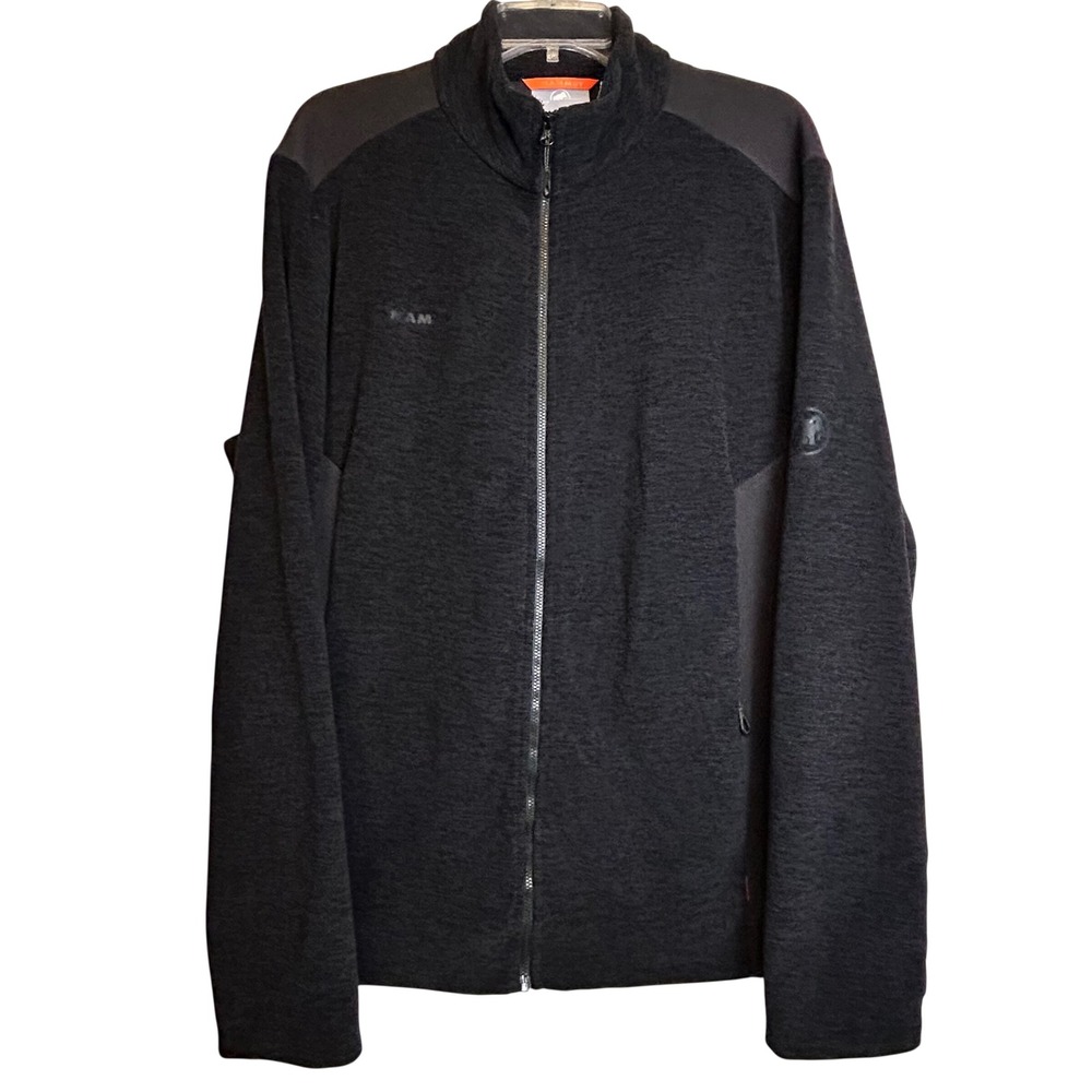 Mammut Men's Full Zip Fleece Jacket Charcoal Gray‎ Outdoor Activewear Size XL